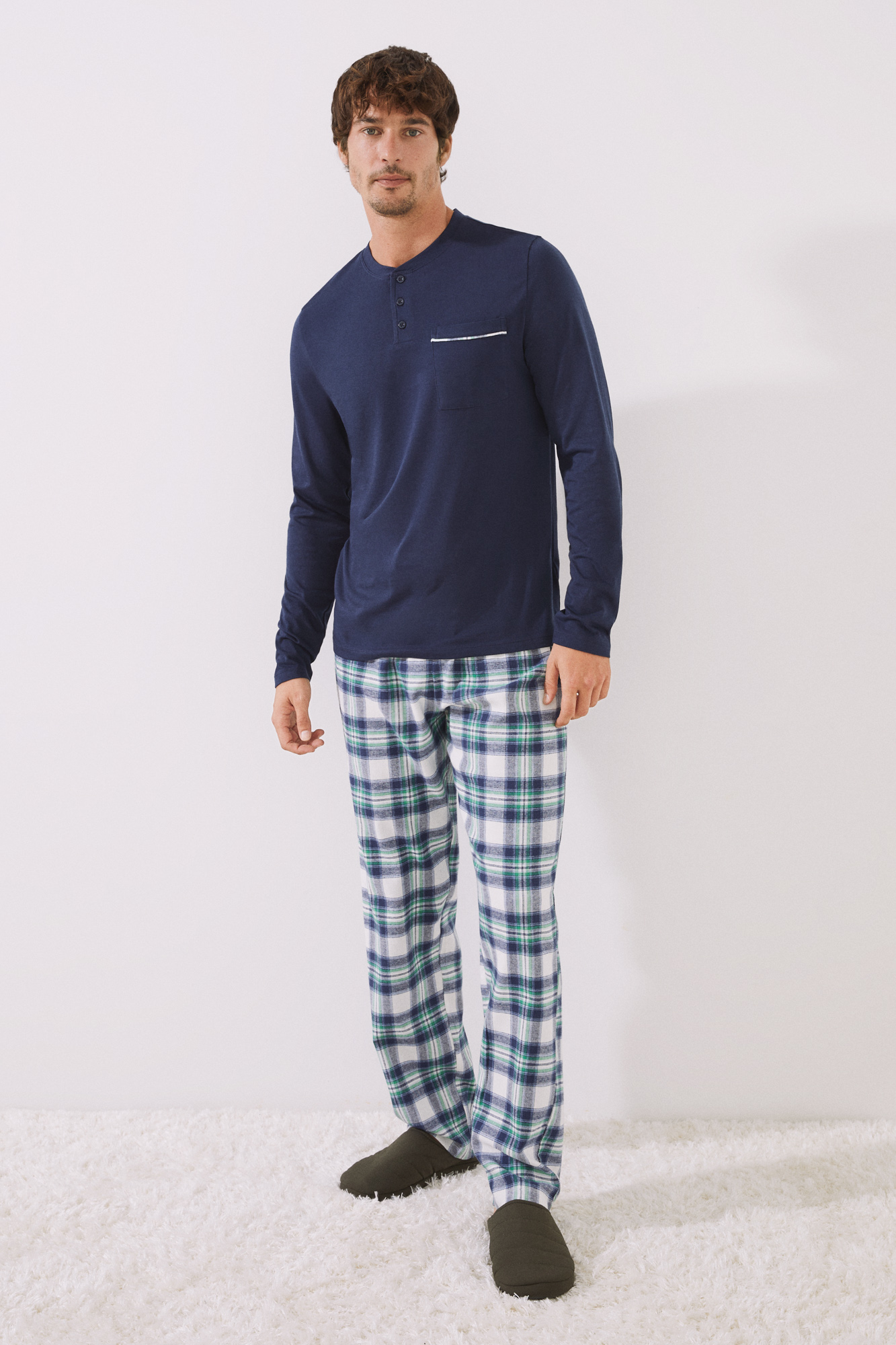 Pijamas hombre algodón originales 【hechos en España】Apunto