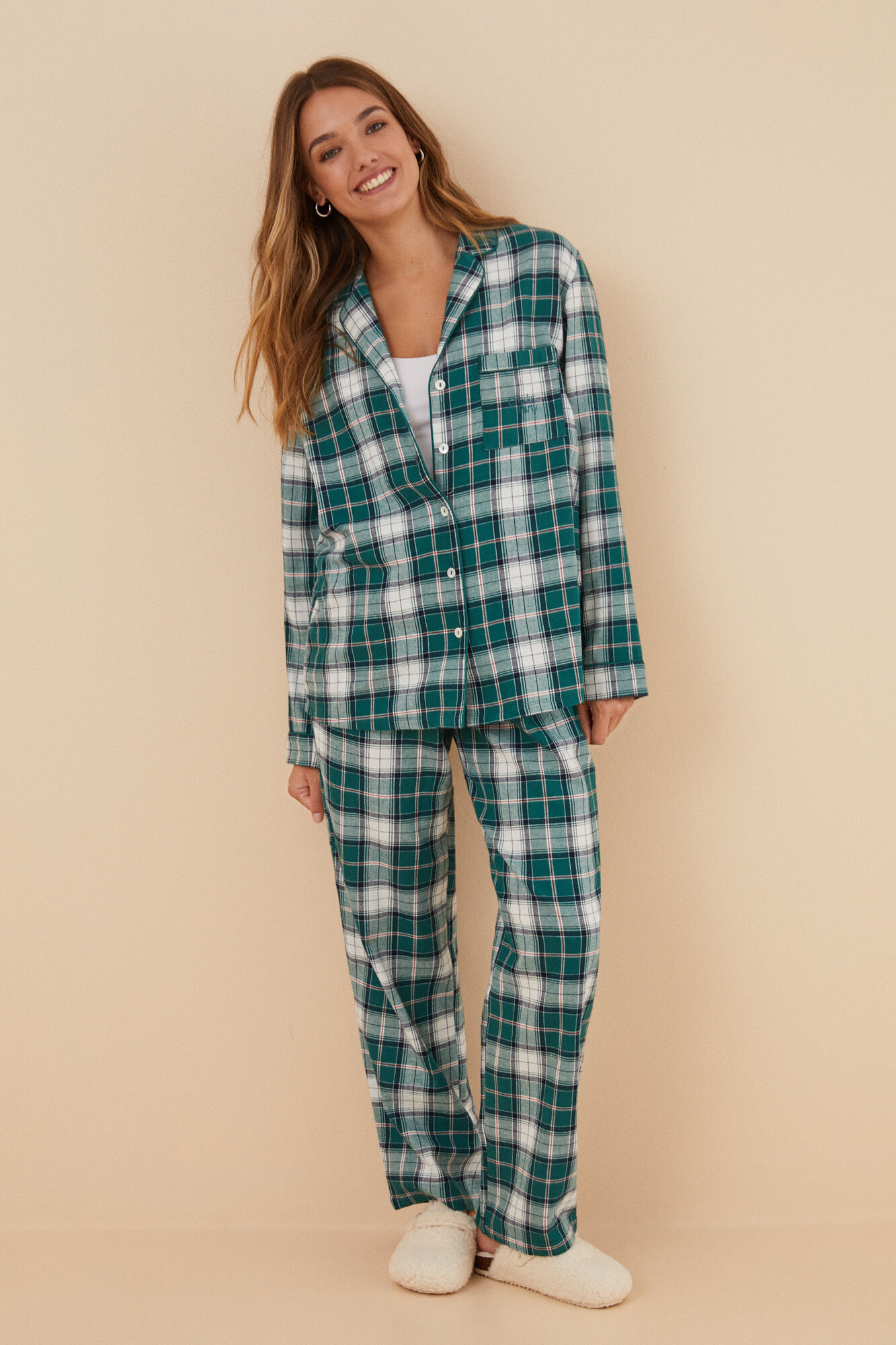 Pijamas Mujer Springfield Pijamas Caballero Pijama Cuadros 100