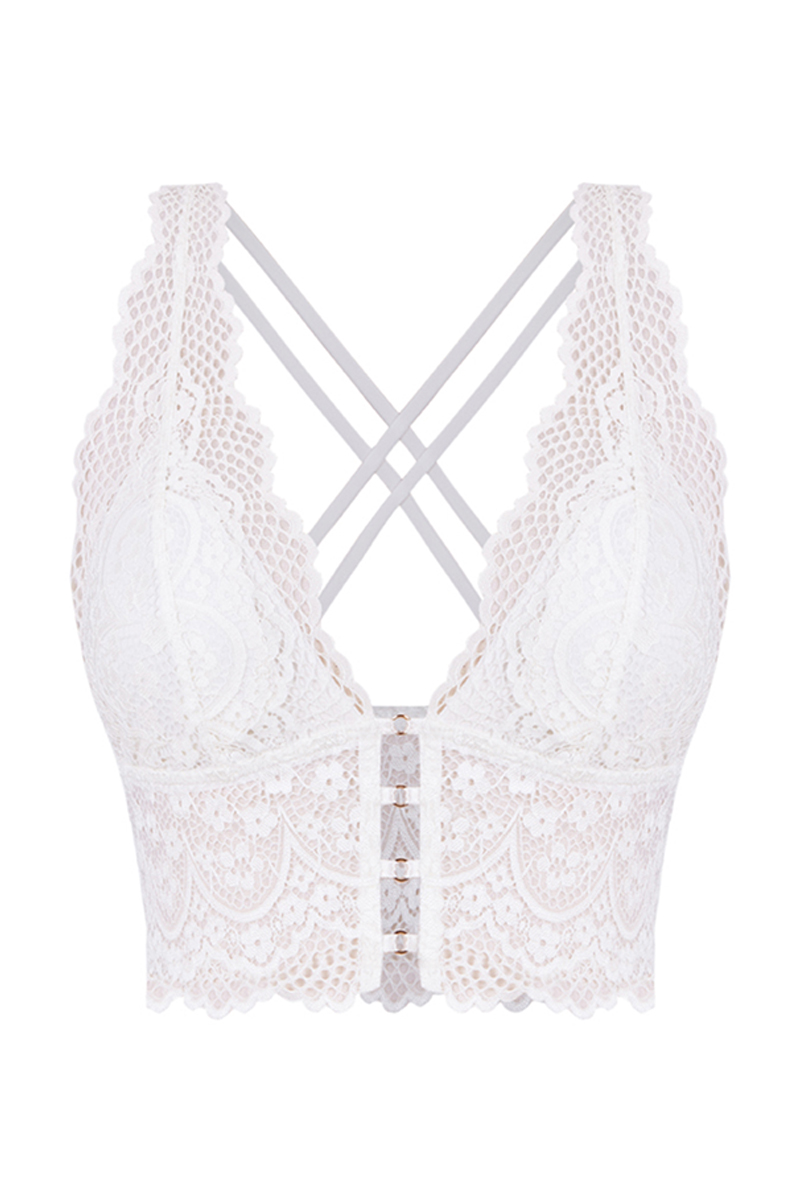 Bralette renda branca, Outlet Sutiãs