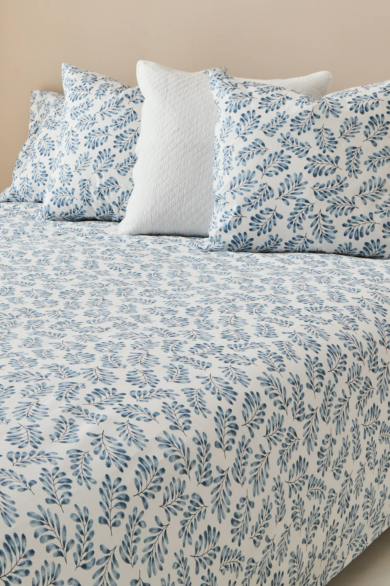 Funda nórdica en tamaño Super Queen de algodón ranforce con 2 fundas de  almohada en distintos tonos de azul Forme