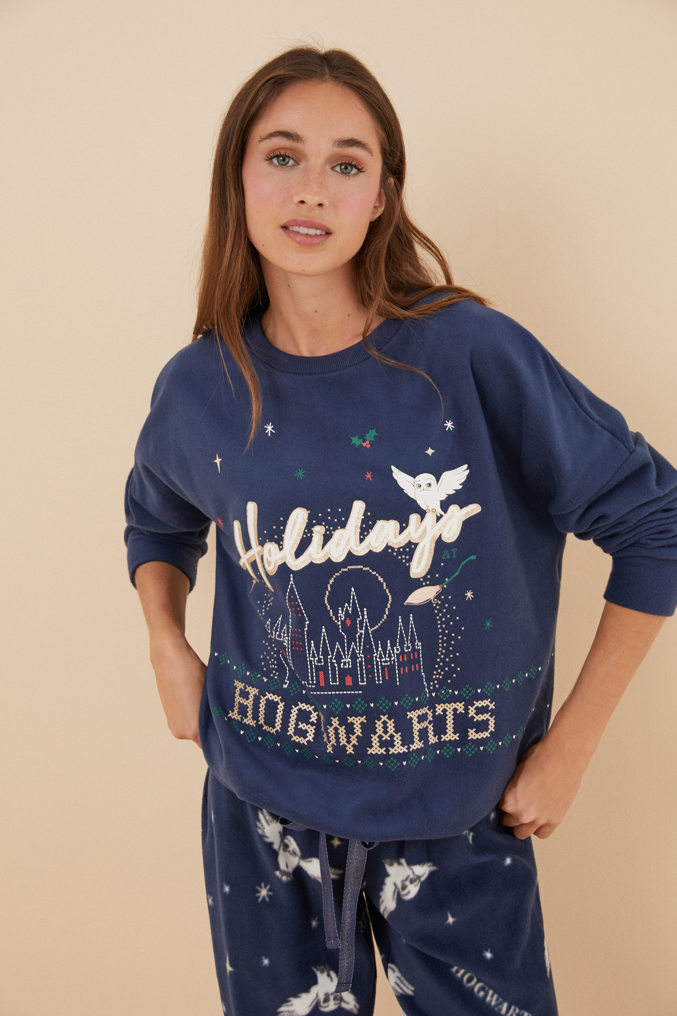 Pijama Largo Pijama Hogwarts Mujer Pijamas Para Tendencia De Pijamas 2021  Pijama De Pantalón Largo