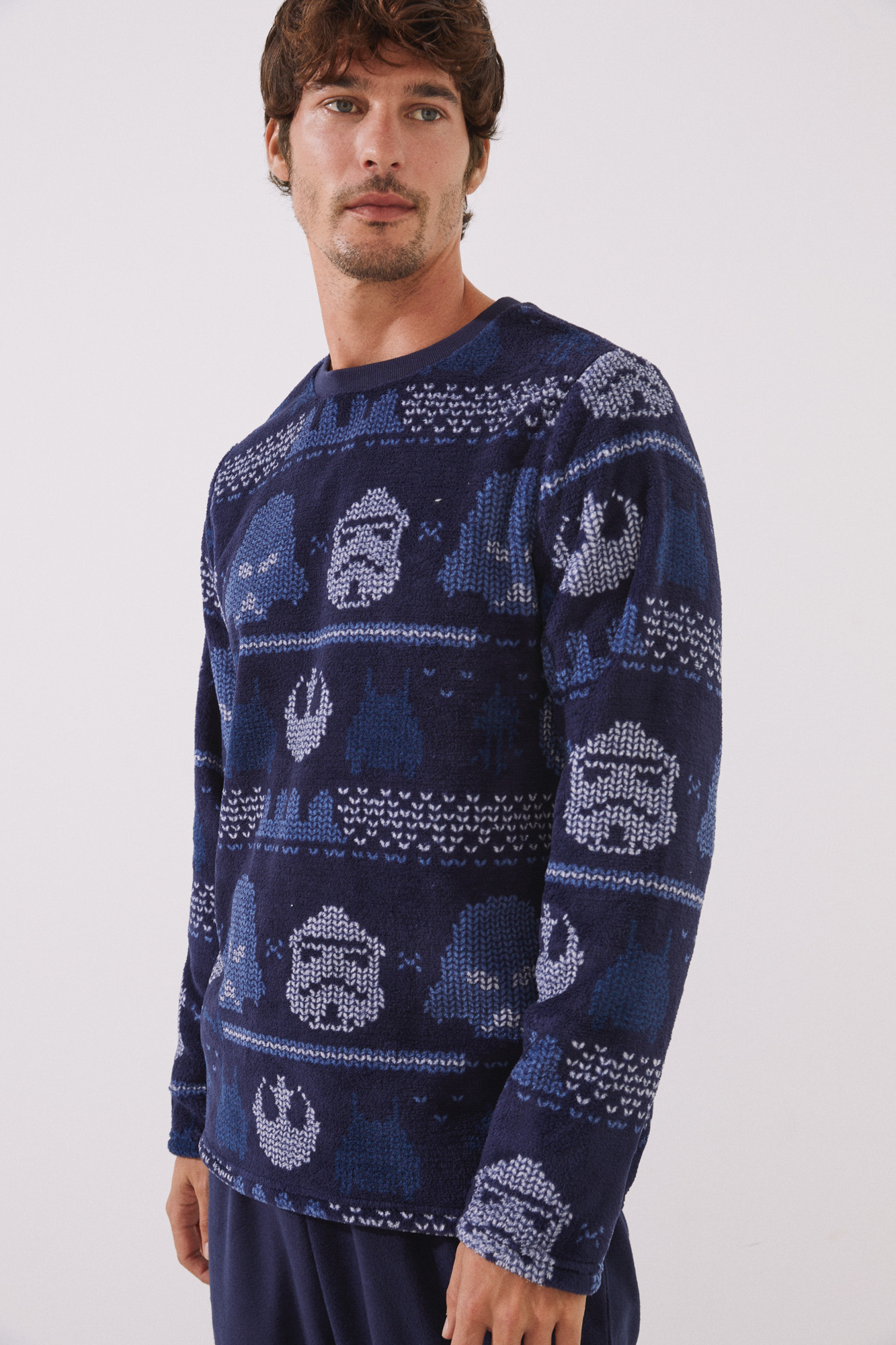 té Cada semana Ciro Pijama largo hombre polar Star Wars azul | Rebajas en pijamas de hombre |  Fifty Factory