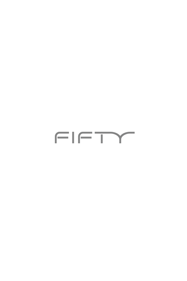 Fifty Outlet Polo pique fantasia con maxi logo bordado y patch personalizado en pecho Marfil